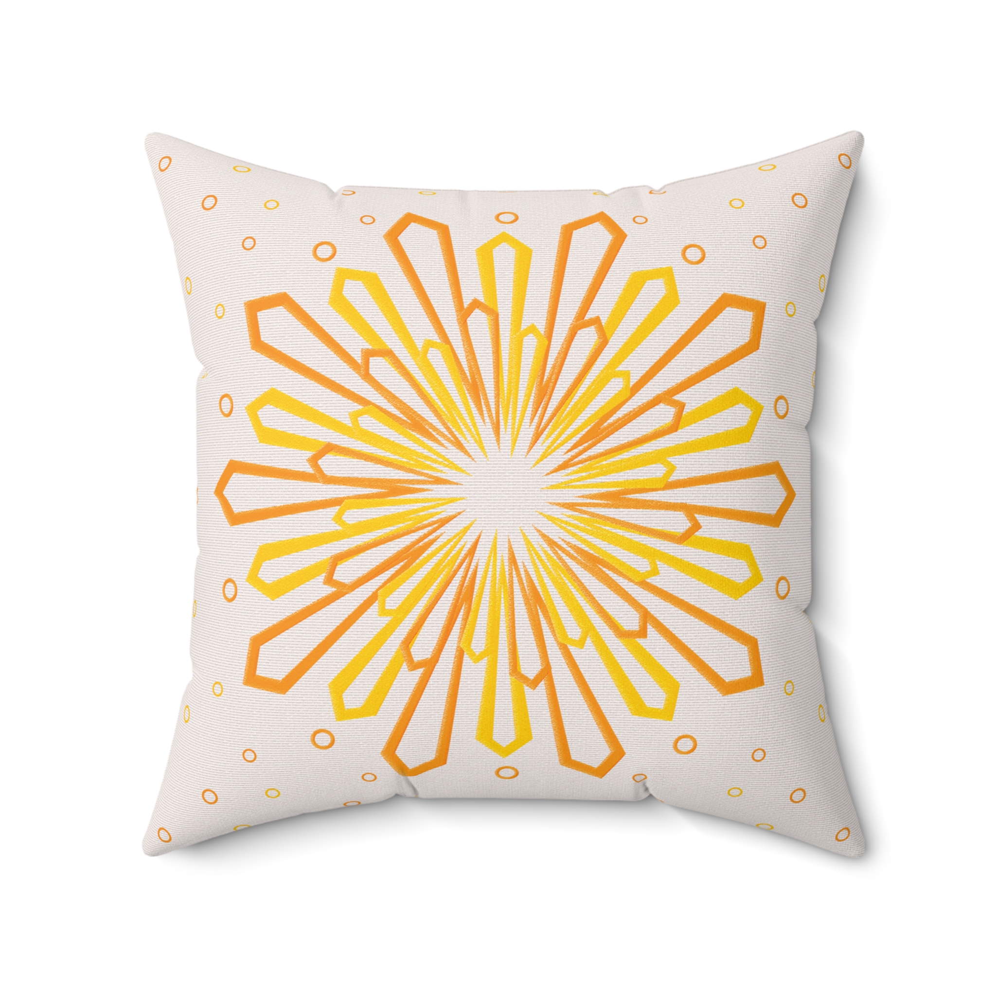 Sunflake Pillow #3 - 4 Sizes