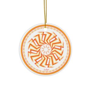 Sunflake Ceramic Ornament #8 2-Side Print