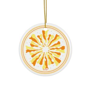 Sunflake Ceramic Ornament #11 2-Side Print