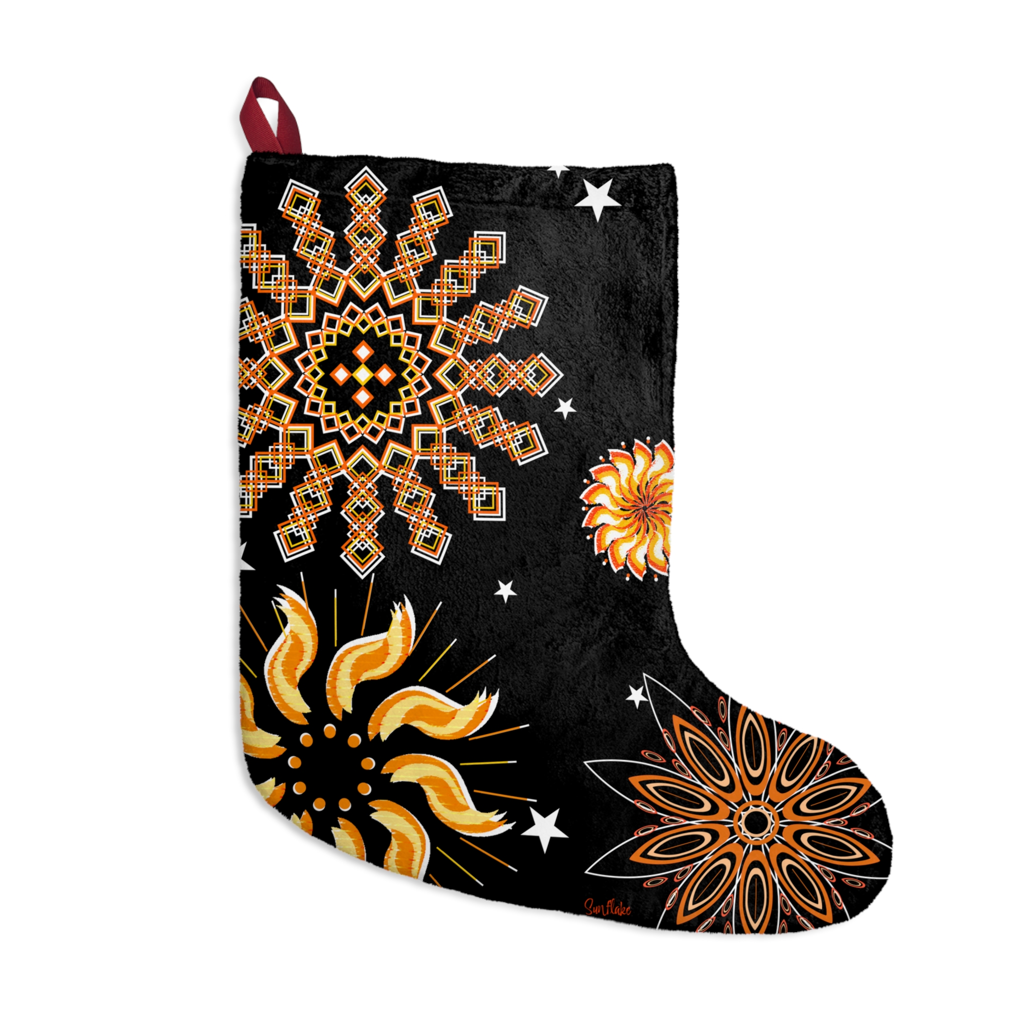 Sunflake Christmas Stocking #3