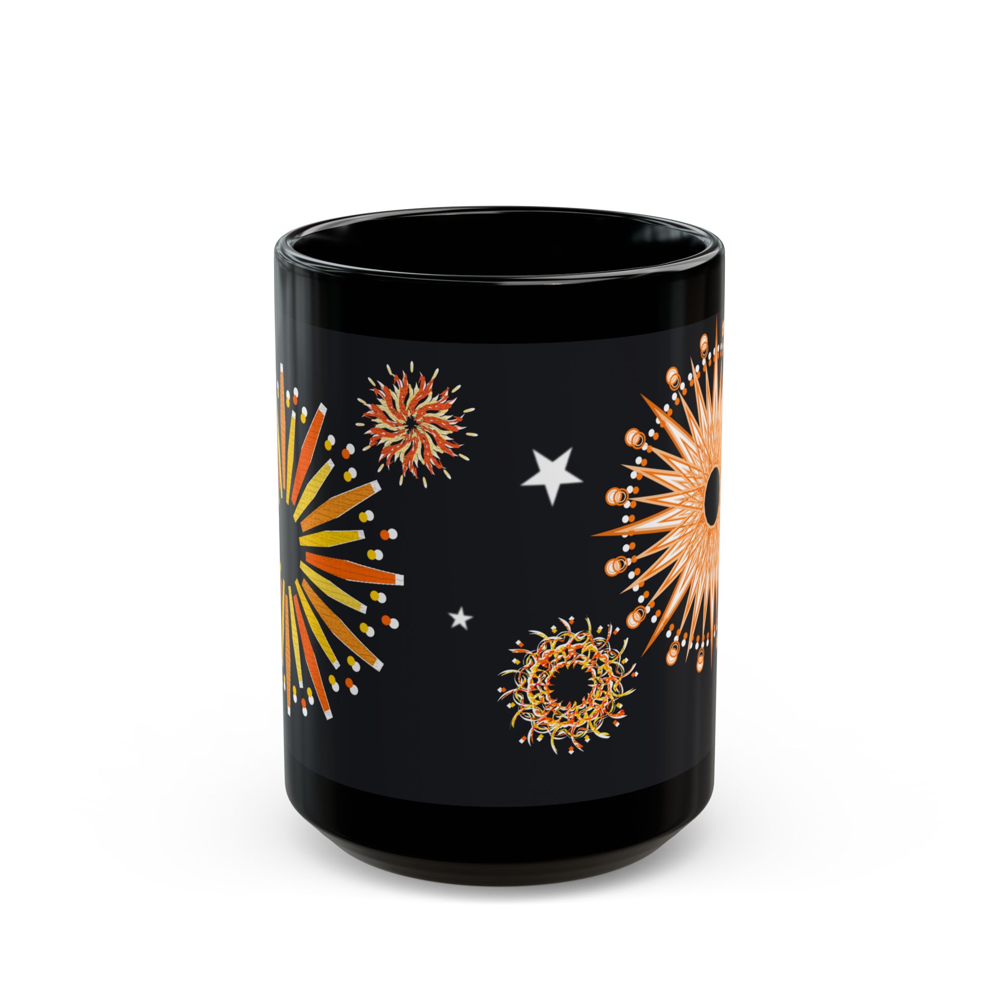 Sunflake Black Mug #4 (11oz, 15oz)