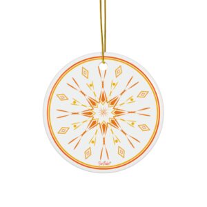 Sunflake Ceramic Ornament #16 2-Side Print