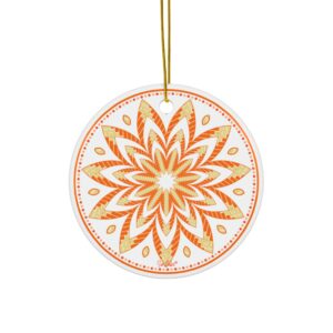 Sunflake Ceramic Ornaments #27 2-Side Print