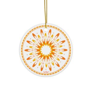 Sunflake Ceramic Ornament #14 2-Side Print