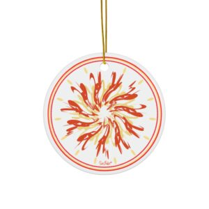 Sunflake Ceramic Ornament #2 2-Side Print