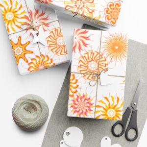 Sunflake Gift Wrap Papers
