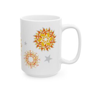 Sunflake Ceramic Mug #16 (11oz, 15oz)