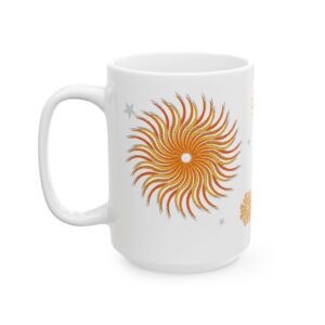 Sunflake Ceramic Mug #10 (11oz, 15oz)