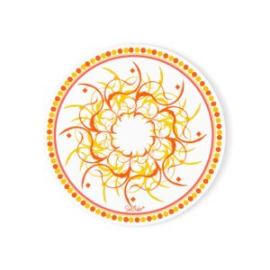 Sunflake Cork Back Coaster #6