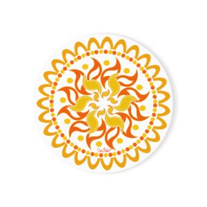 Sunflake Cork Back Coaster #19