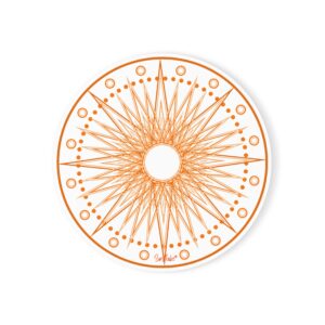 Sunflake Cork Back Coaster #25