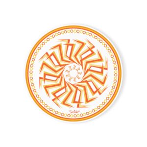 Sunflake Cork Back Coaster #8