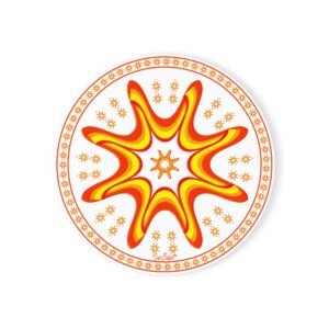 Sunflake Cork Back Coaster #10