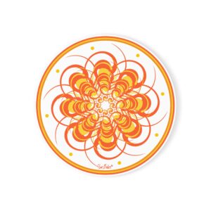 Sunflake Cork Back Coaster #9