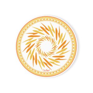 Sunflake Cork Back Coaster #12