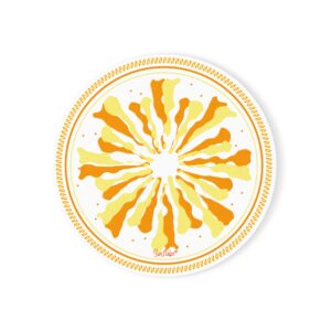 Sunflake Cork Back Coaster #11